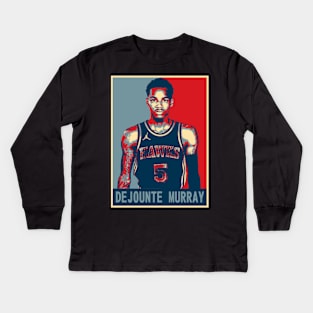 Dejounte Murray Kids Long Sleeve T-Shirt